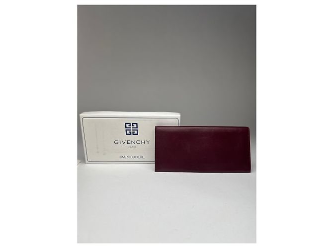 Porta ID in pelle vintage Givenchy bordeaux Bordò - vista 9