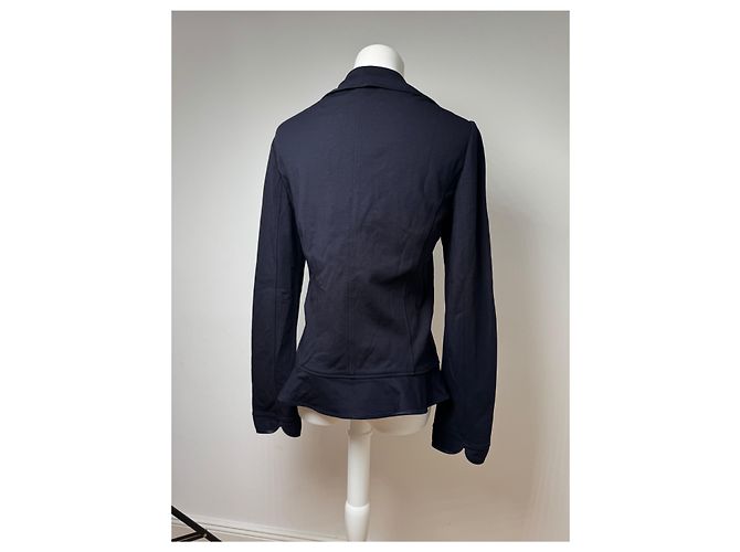 Vintage Courreges Paris Trench 38/M Marineblau - Ansicht 11