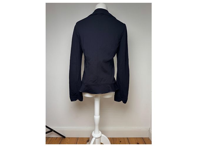 Vintage Courreges Paris Trench 38/M Marineblau - Ansicht 4