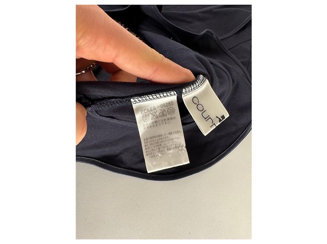 Vintage Courreges Paris Trench 38/M Marineblau - Ansicht 7