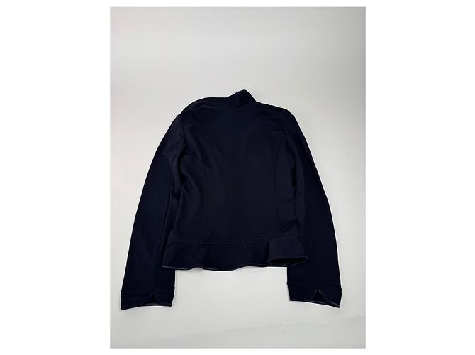 Vintage Courreges Paris Trench 38/M Marineblau - Ansicht 8