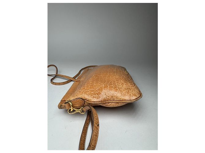 Vintage Miu Miu Leder Umhängetasche braun Orange - Ansicht 5