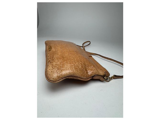 Vintage Miu Miu Leder Umhängetasche braun Orange - Ansicht 7