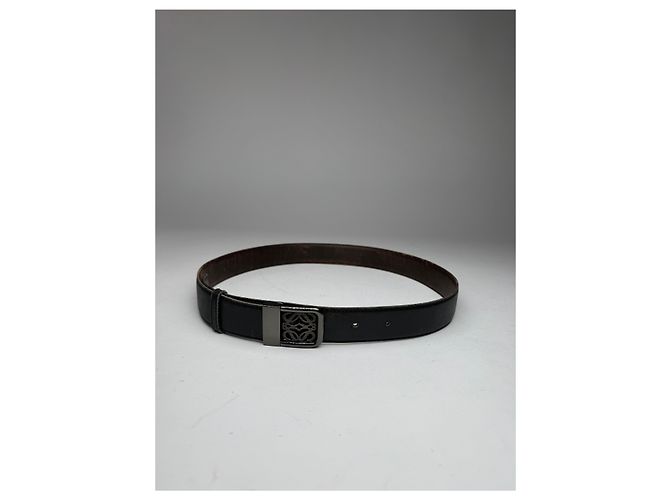 Vintage Loewe Madrid Ledergürtel schwarz - Ansicht 9