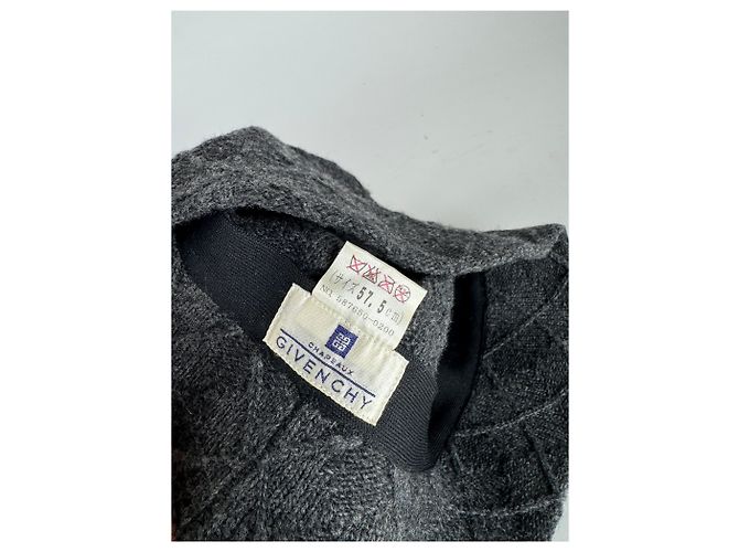 Cappello di lana vintage Givenchy Nero/Antracite M Grigio - vista 5