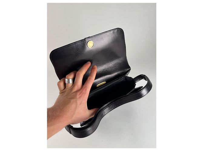 Vintage 2Way Givenchy 4G Leder Tasche schwarz - Ansicht 15
