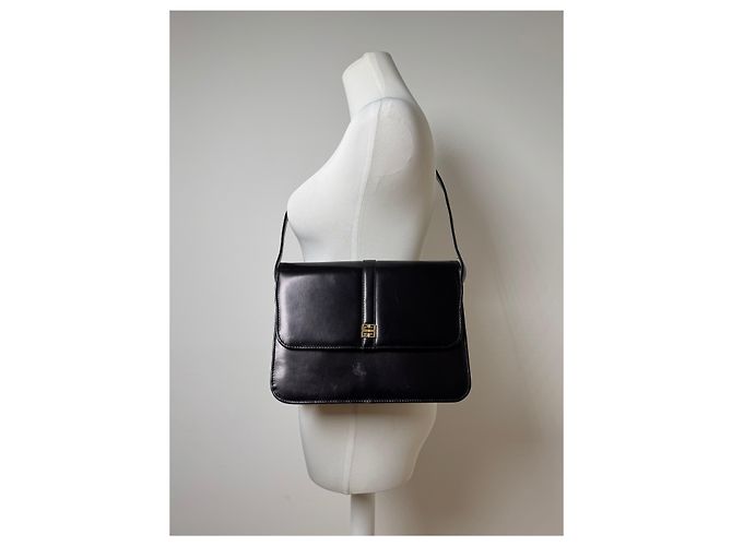 Vintage 2Way Givenchy 4G Leder Tasche schwarz - Ansicht 3