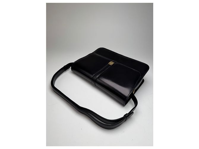 Vintage 2Way Givenchy 4G Leder Tasche schwarz - Ansicht 9