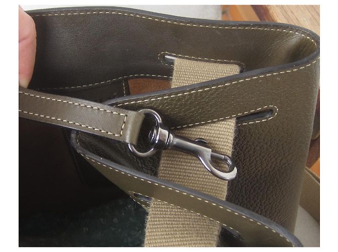 Delvaux Deux Backpack Khaki Leather - view 10