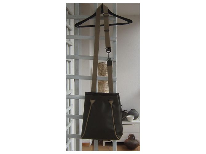 Delvaux Deux Backpack Khaki Leather - view 14