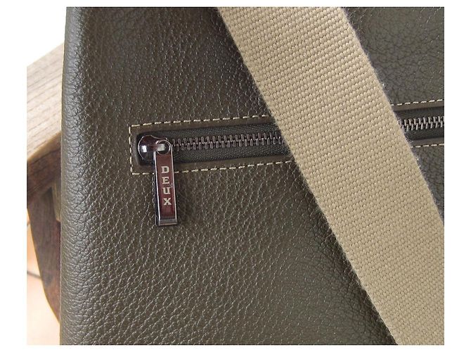 Delvaux Deux Backpack Khaki Leather - view 6