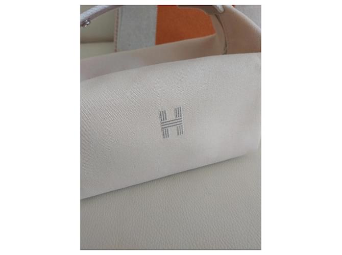 Hermès Grande modello Bric à Brac Bianco sporco - vista 3