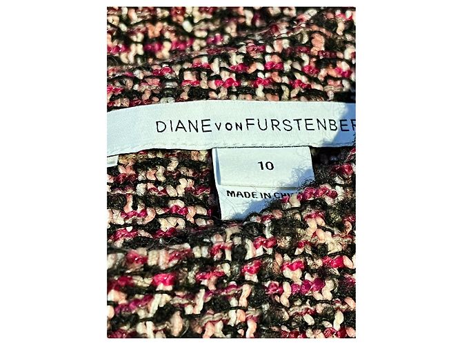 Diane Von Furstenberg DvF Yvette Tweedkleid Mehrfarben - Ansicht 4