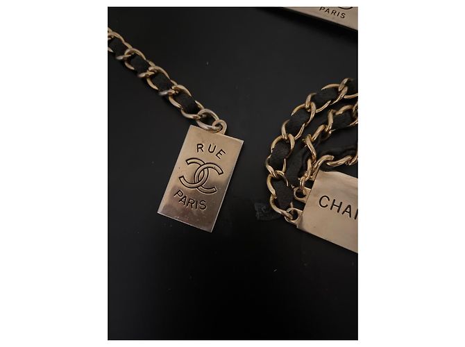 Chanel Cambon Gürtel Leder gold Golden - Ansicht 3