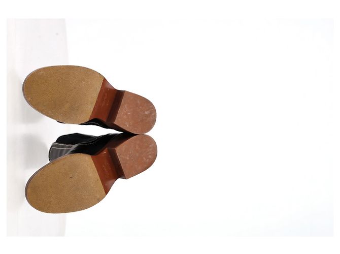 Stivali Chelsea Chloé Mallo in pelle di vitello nera Marrone Rosso - vista 14