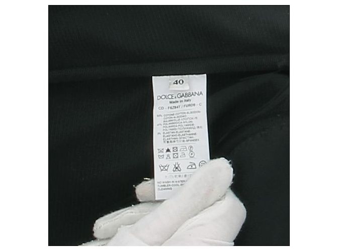 Vestido DOLCE & GABBANA T.IT 40 Algodón Negro - vista 6