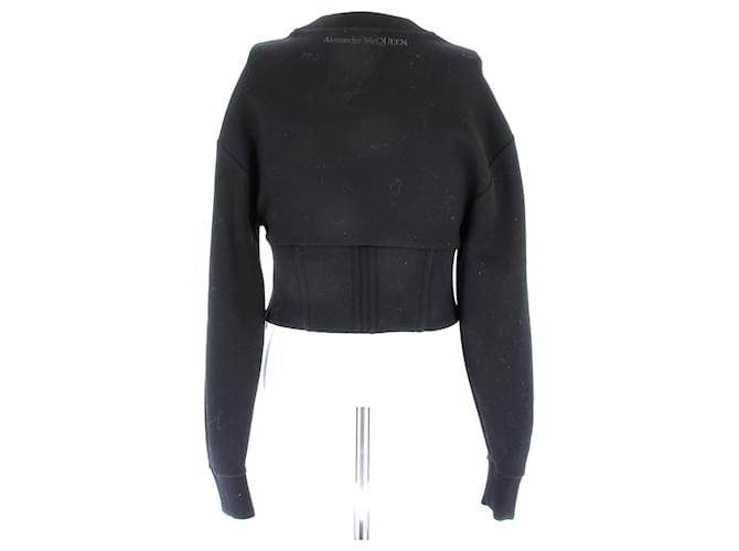 ALEXANDER MCQUEEN Strickwaren T.IT 38 Baumwolle Schwarz - Ansicht 2