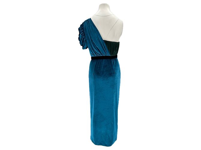 Autre Marque UNTERSCHRIFTLOS / UNTERSCHRIFTLOS Kleider T.US 6 Polyester Marineblau - Ansicht 2