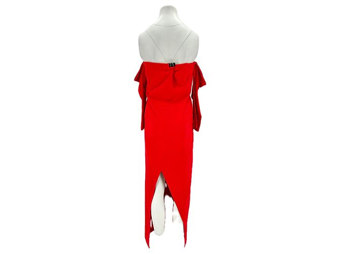 Thierry Mugler MUGLER Kleider T.International S Polyester Rot - Ansicht 2