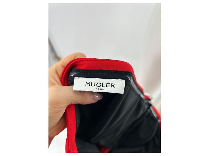 Thierry Mugler MUGLER Kleider T.International S Polyester Rot - Ansicht 5