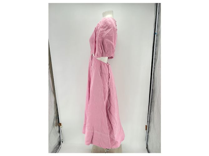 Maje Vestido AJE T.US 10 de lino Rosa - vista 4