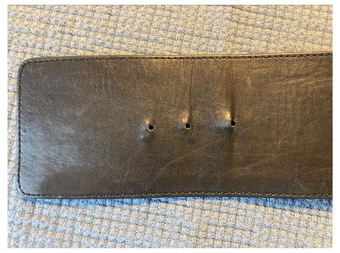 Chanel-Taillengürtel, Kollektion 1988 Schwarz Gold hardware - Ansicht 10