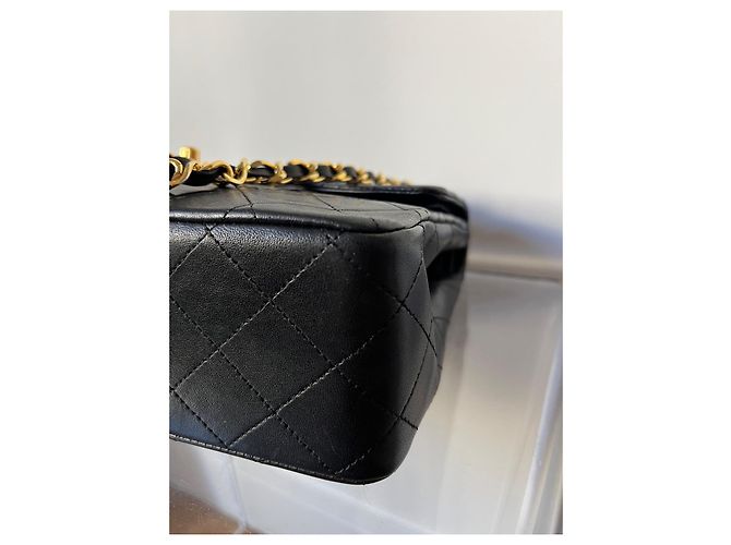 Borsa Chanel Timeless Classic in pelle di agnello nera Nero - vista 6