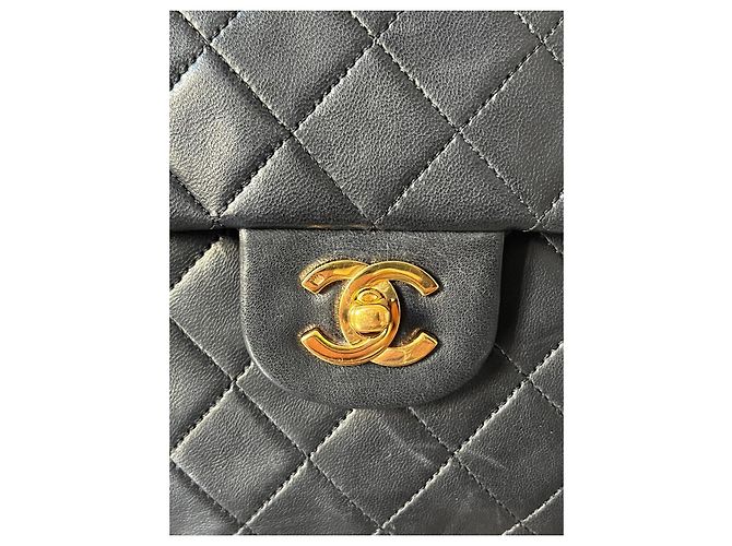 Borsa Chanel Timeless Classic in pelle di agnello nera Nero - vista 8