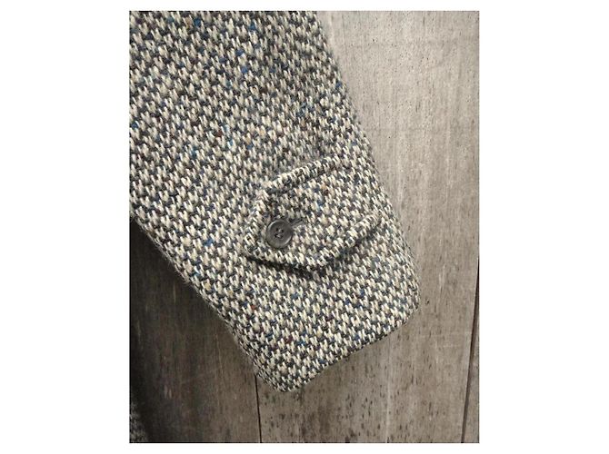 Abrigo Burberry de tweed gris - vista 11