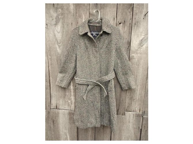 Abrigo Burberry de tweed gris - vista 2
