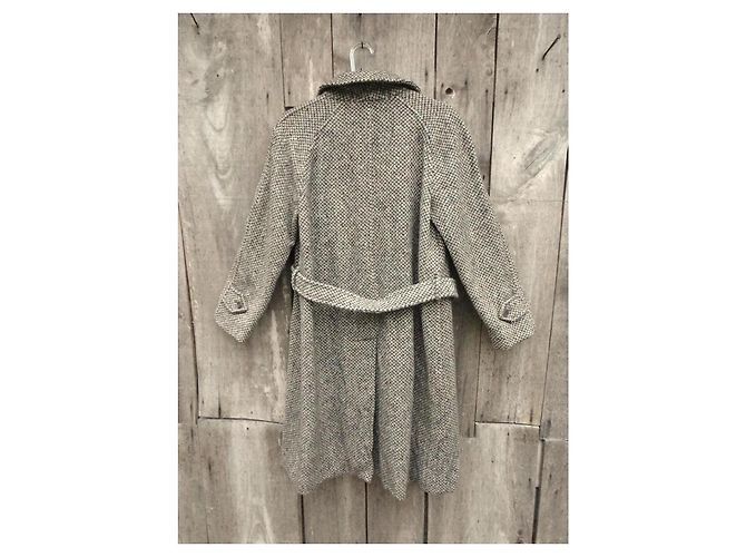 Abrigo Burberry de tweed gris - vista 3