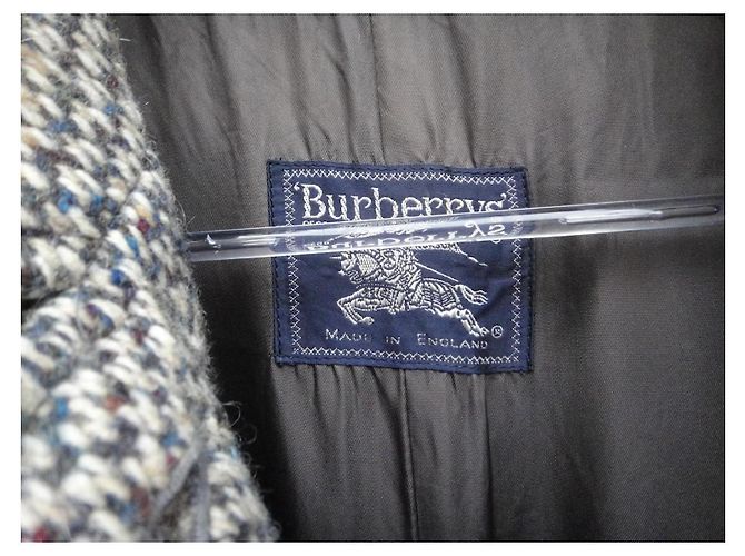 Abrigo Burberry de tweed gris - vista 4