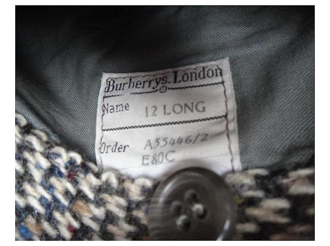 Abrigo Burberry de tweed gris - vista 7