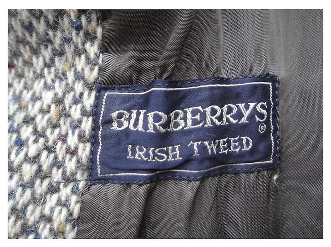 Abrigo Burberry de tweed gris - vista 8