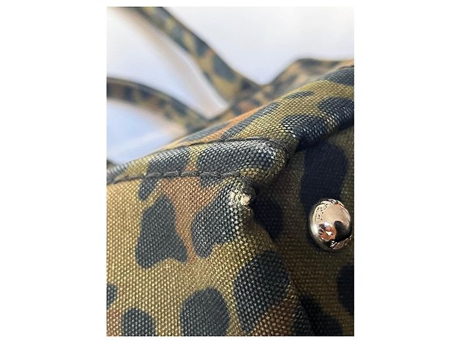 Bolso Prada lona camuflaje de leopardo caqui - vista 5