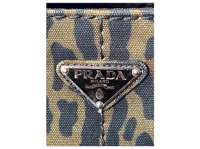 Bolso Prada lona camuflaje de leopardo caqui - vista 8