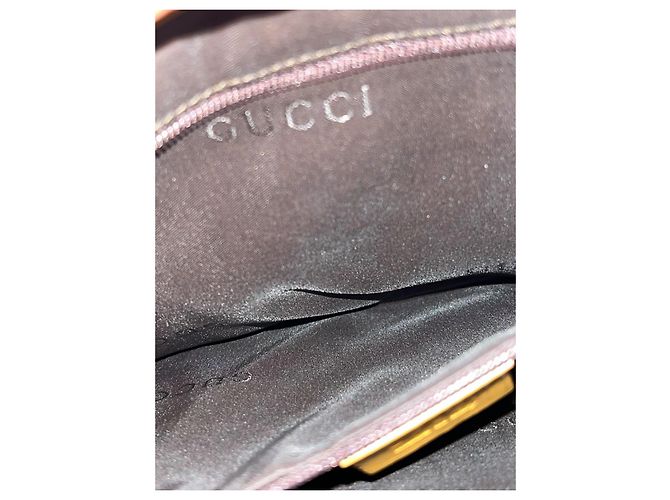 Borsa Gucci Jackie GG Supreme tela e pelle beige - vista 9