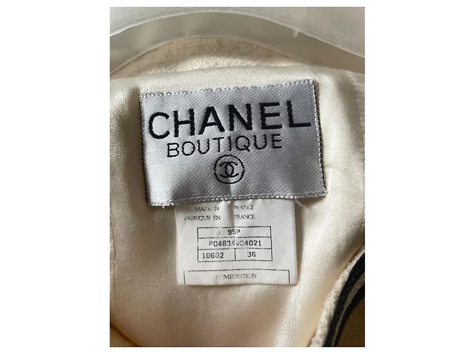 Cambon Chaqueta de pasarela Chanel 1995 Blanco - vista 3
