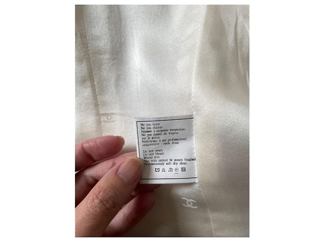 Cambon Chaqueta de pasarela Chanel 1995 Blanco - vista 4