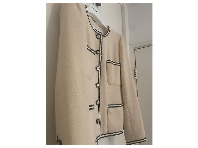 Cambon Chaqueta de pasarela Chanel 1995 Blanco - vista 6