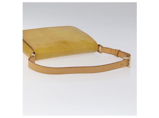 LOUIS VUITTON Sac Thompson Street Monogram Vernis Beige M91301 LV Auth ep7815 - vue 7