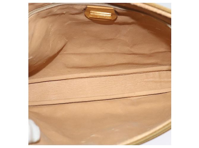 Gucci Borsa a Spalla Micro GG Supreme PVC Beige Oro 004 89 0262 Auth ep7836 D'oro - vista 10