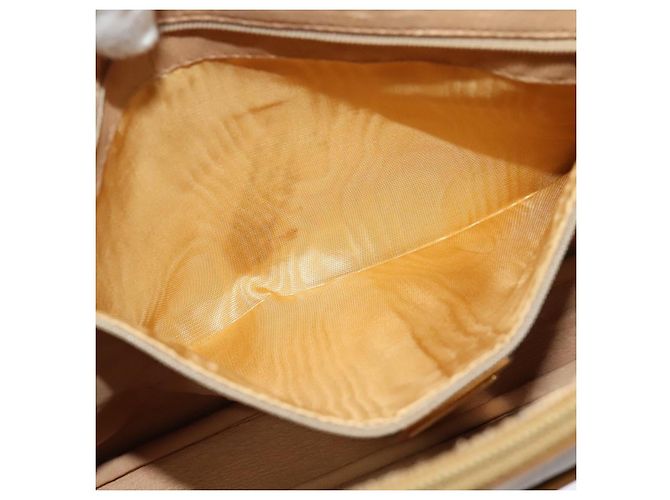 Gucci Borsa a Spalla Micro GG Supreme PVC Beige Oro 004 89 0262 Auth ep7836 D'oro - vista 11