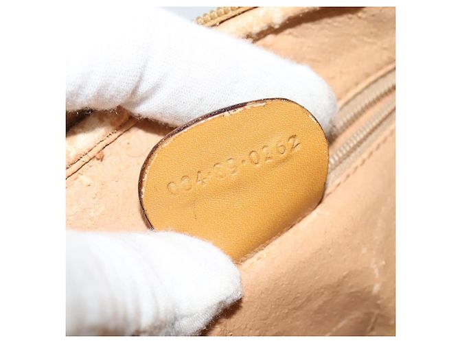Gucci Borsa a Spalla Micro GG Supreme PVC Beige Oro 004 89 0262 Auth ep7836 D'oro - vista 12
