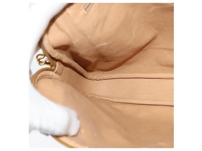 Gucci Borsa a Spalla Micro GG Supreme PVC Beige Oro 004 89 0262 Auth ep7836 D'oro - vista 20