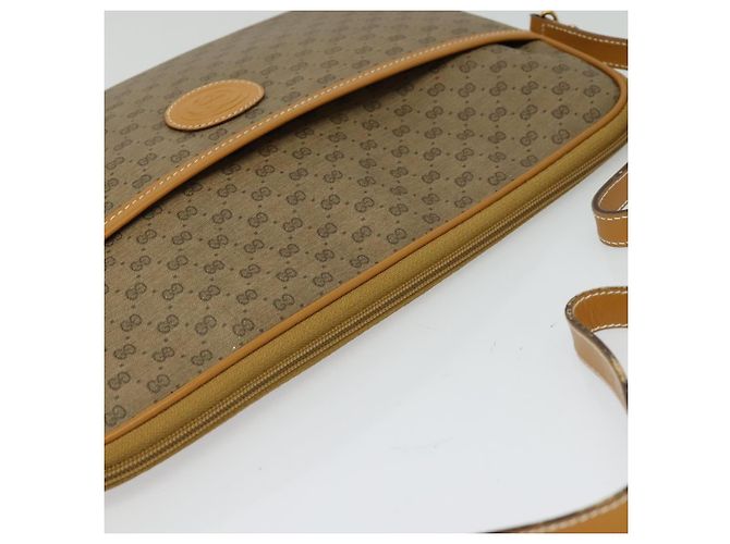 Gucci Borsa a Spalla Micro GG Supreme PVC Beige Oro 004 89 0262 Auth ep7836 D'oro - vista 6
