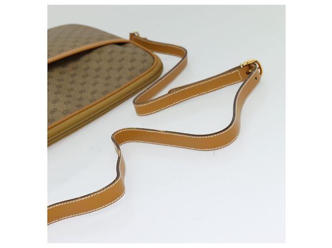 Gucci Borsa a Spalla Micro GG Supreme PVC Beige Oro 004 89 0262 Auth ep7836 D'oro - vista 7