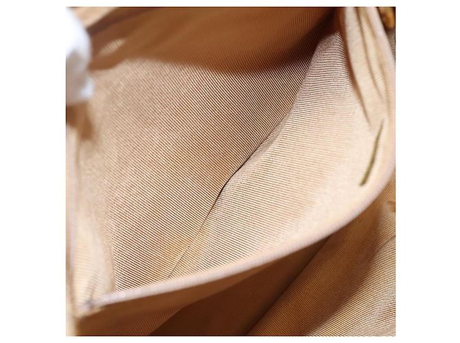 CHANEL Borsa a Spalla Matelassé in Pelle di Pecora Beige Oro CC Auth bs23120 D'oro - vista 21