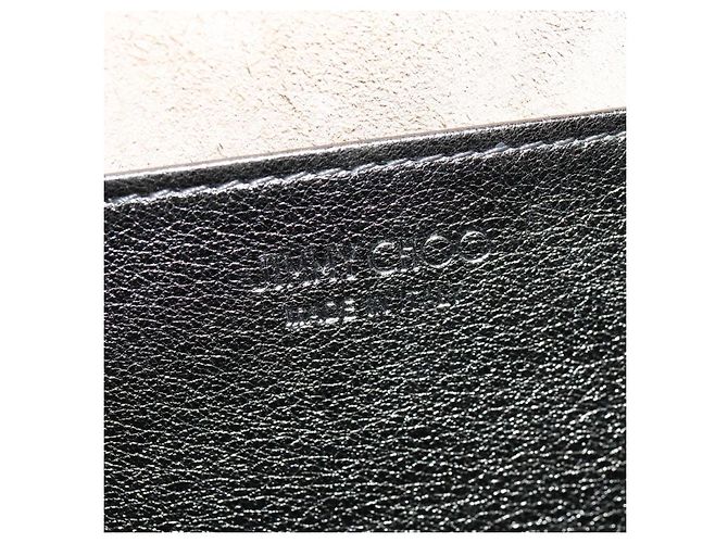 Borsa a spalla in pelle Jimmy Choo Chain Silver Auth sw147 Argento - vista 17