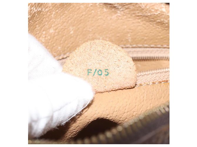 Céline Sac à main en toile Macadam CELINE en cuir PVC marron Auth EC224 - vue 12